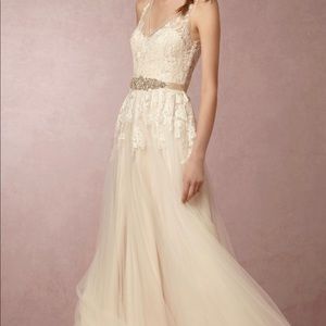 Reagan Gown with sash from BHLDN